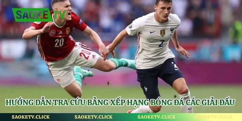 Hướng dẫn tra cứu bảng xếp hạng bóng đá các giải đấu nhanh chóng