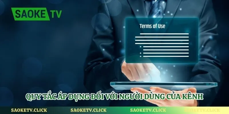 Điều Khoản Sử Dụng - Các Quy Định Cốt Lõi Tại Saoketv Hình số 3 Quy tắc áp dụng đối với người dùng của kênh